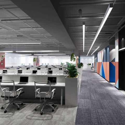 辦公室裝飾中空間的彈性利用